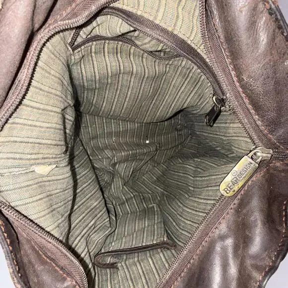 Vintage Beardesign Leather Gorpcore Outdoor Hiking Multifunctional Backpack Bag - Picture 9 of 15